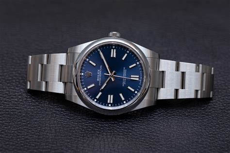 rolex oyster 41 mm blue